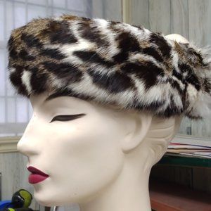 Rex Rabbit Puffed Headband Ear Warmer With Elastic